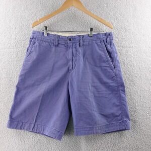 Polo Ralph Lauren Relaxed Fit Mens Blue Chino Shorts Size 34 Flat Front